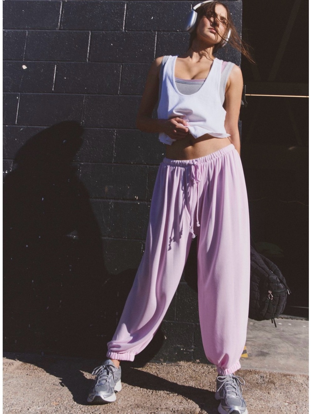 Free People Movement Pastel Peach Momentum Balloon Pants Size Large